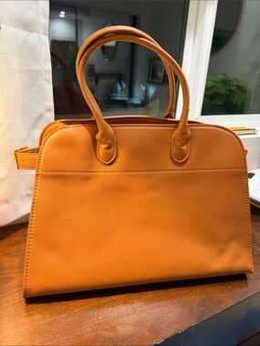 Faux leather brown purse